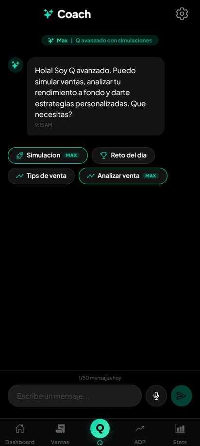 Un coach que conoce tus números