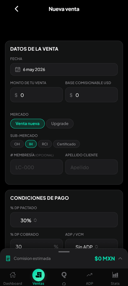 Registra una venta en segundos
